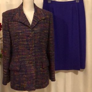 VTG Herbert Grossman wool suit size 14